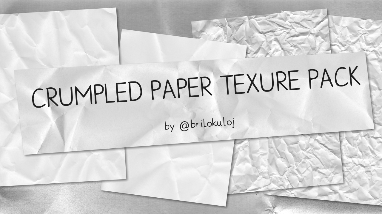 Crumpled paper texture pack